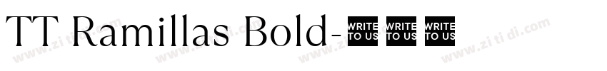TT Ramillas Bold字体转换